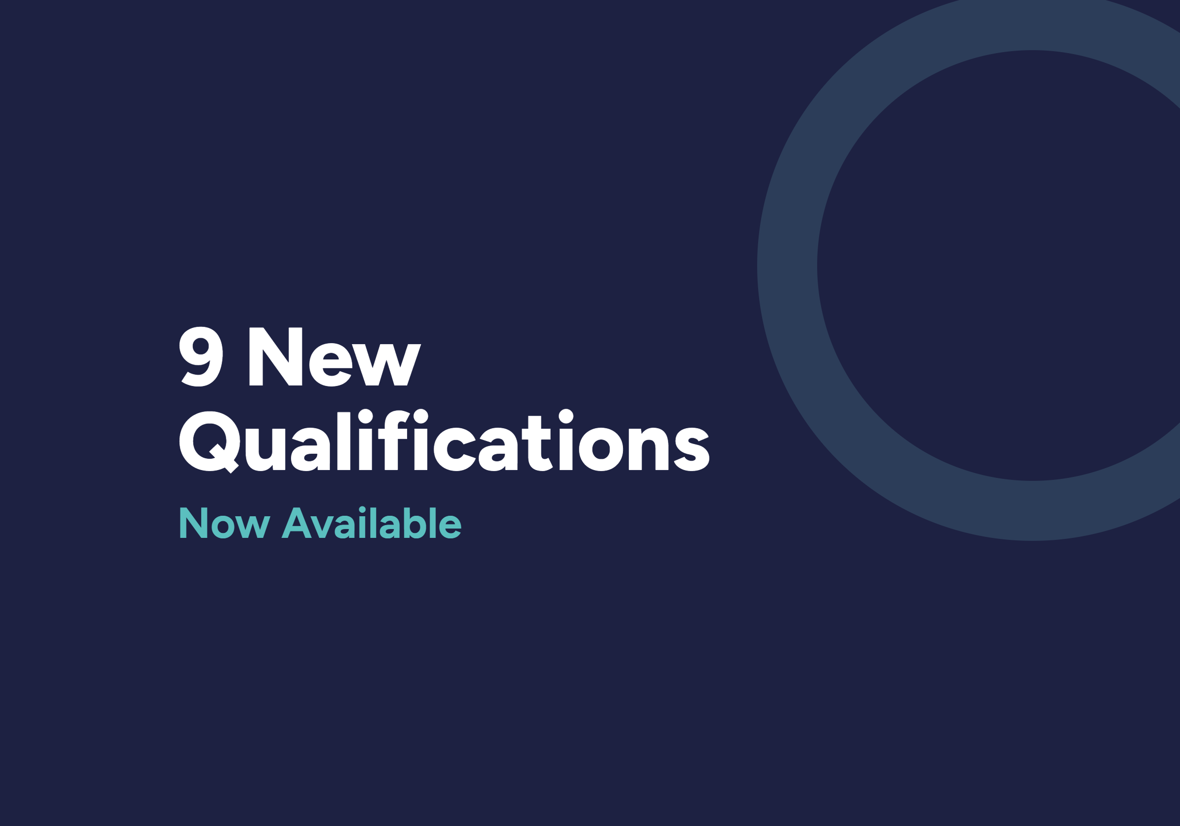 View New Suite of 9 Qualifications – Launched October 2026